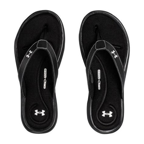 Under Armour Women's Marbella VI Flip Flops - Black - Size 8 - Black 8 | Sportsman's Warehouse