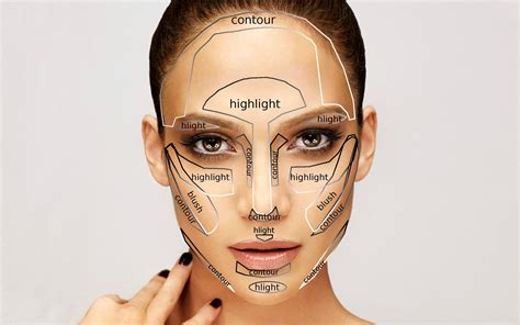 Contouring, highlighting, and blush for oval shaped faces | Oval face makeup, Contour makeup ...