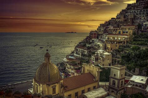 Positano Sunset Photograph by Alexander Hill - Fine Art America