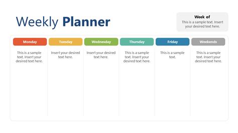 Weekly Planner PowerPoint Template - SlideModel