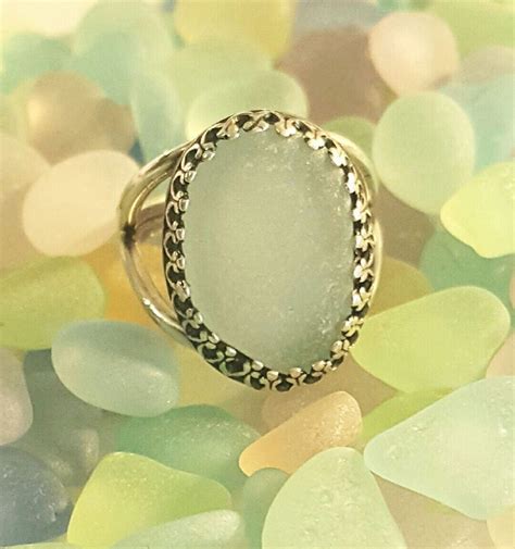 Sea Glass Ring In Silver Choice Of Colors – Surfside Sea Glass Jewelry