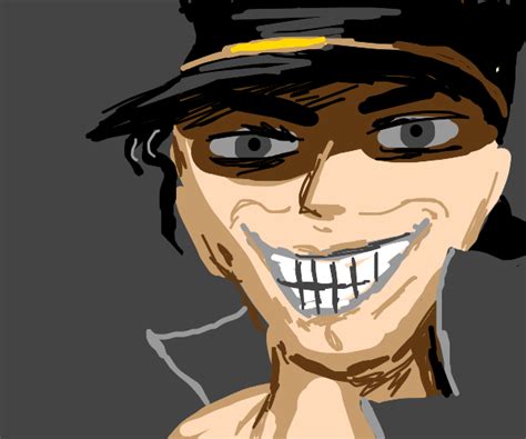 Jotaro smiling - Drawception