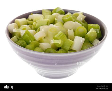 Chopped Spring Onions Stock Photo - Alamy