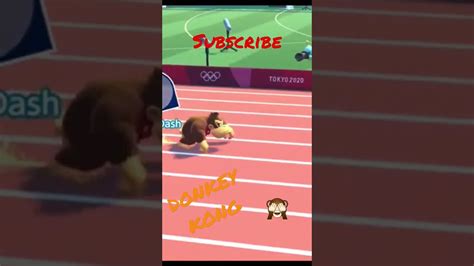 ドンキーコング 100m で勝利 , マリオとソニック東京 2020 #shorts #marioandsonic - Tokyo Olympics 2020