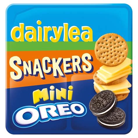 Dairylea Lunchables Snackers Cheese & Crackers with Mini Oreo | Morrisons