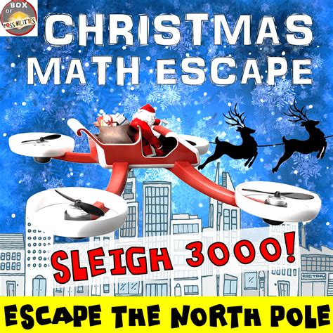 Christmas Math Escape Room: Seigh3000! - Math Activities Club