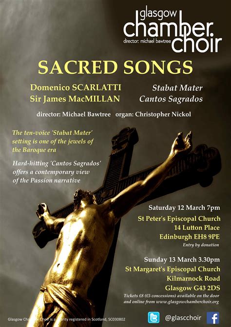 Sacred Songs – Old and New – Glasgow Chamber Choir