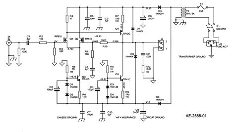 Solid State Guitar Amplifier Circuit Diagram