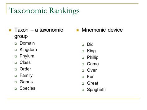 Taxonomic Rankings Mnemonic Devices, Student Hacks, Mnemonics, Microbiology, Ranking