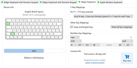 Magic Keyboard Windows driver key mappings and media keys - Magic Utilities