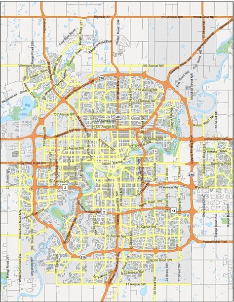 Map of Edmonton, Alberta - GIS Geography