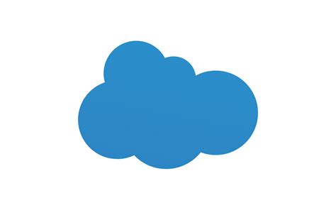 Blue cloud icon logo decoration and company design v1