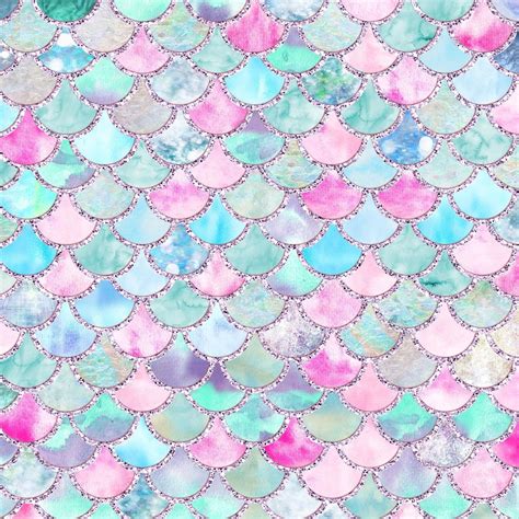 Download Mermaid Glitters In Pink Purple Blue Hues Wallpaper ...