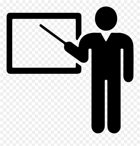 Clipart Teacher Black And White - Teacher Icon Png Transparent Png (#5272087) - PinClipart