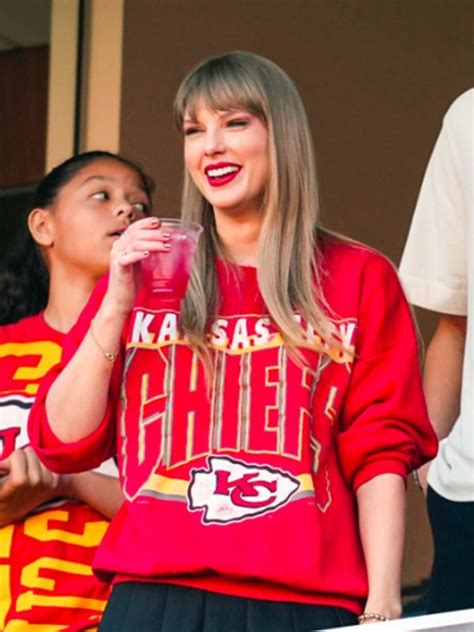 Taylor Swift Chiefs Red Sweatshirt - Movie Jackets