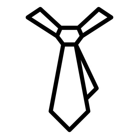 Tie icon or logo illustration outline black style 36124063 Vector Art at Vecteezy