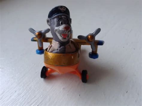 DISNEY TALESPIN BALOO Bear Pilot In Minature Plane Wheels & Propellers Turn £4.09 - PicClick UK