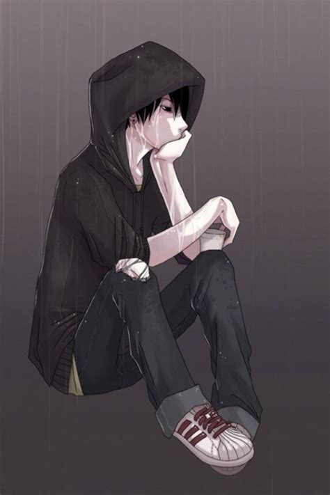 Anime Boy With Hoodie - 640x960 Wallpaper - teahub.io