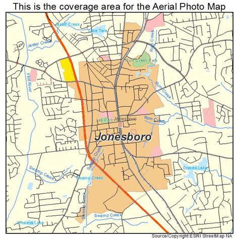 Aerial Photography Map of Jonesboro, GA Georgia