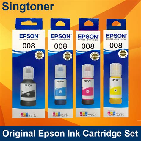 EPSON 008 Cyan C13T06G200 Ink 70ml L15150 L15160 - Singtoner - One Stop ...