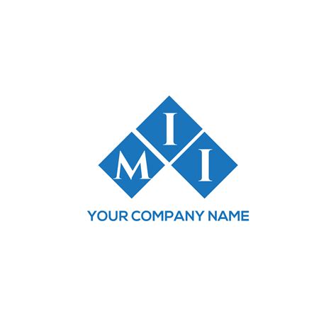 MII letter logo design on WHITE background. MII creative initials letter logo concept. MII ...