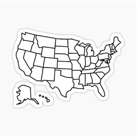 "USA Travel Map " Sticker for Sale by HaleyMade | Redbubble