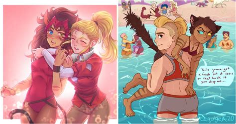 She-Ra: 10 Pieces of Adorable Adora & Catra Fan Art