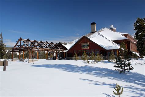 Old Faithful Snow Lodge Exterior Winter | Yellowstone National Park Lodges