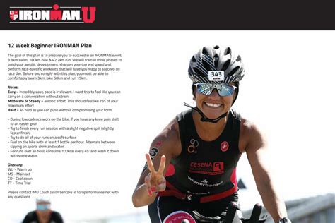 Beginner IRONMAN Training Plan