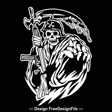 Grim reaper logo vector free download