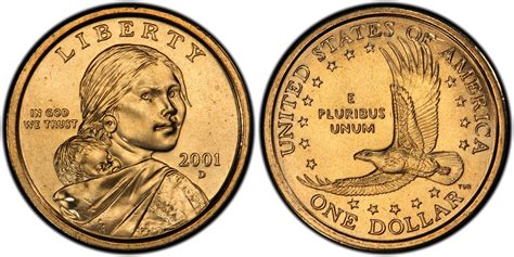 2001-D SAC$1 (Regular Strike) Sacagawea Dollar - PCGS CoinFacts