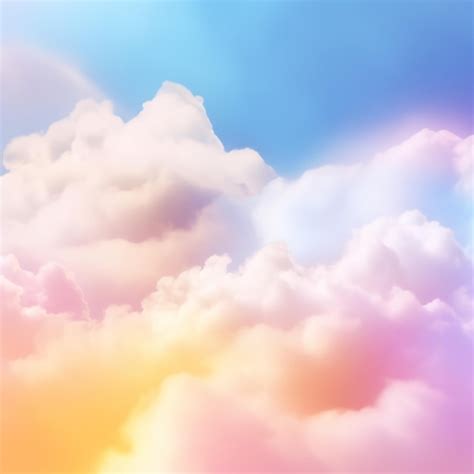 Premium AI Image | white fluffy clouds