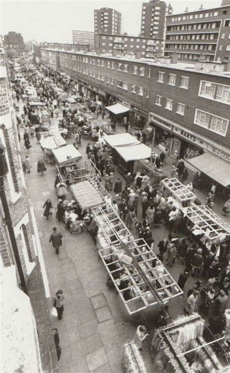 East Street Market Walworth South East London England in the 1970's ...