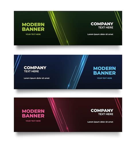 Premium Vector | Neon banner design