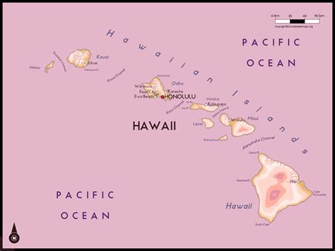 Labeled Map Of Hawaii With Capital Cities - vrogue.co