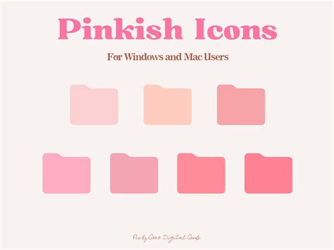 Round ICON _ Pink Tone Desktop Icons, Folder Icons, Mac Icon, Windows Icon, Desktop Organizer ...