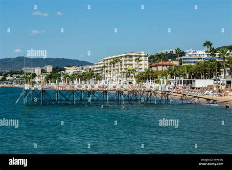 CANNES, FRANCE - SEPTEMBER 9th, 2015. Cannes beaches are considered the ...