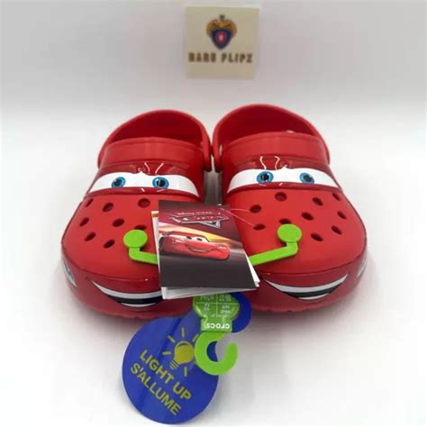 CROCS CLASSIC CLOG Lightning McQueen LIGHTS UP Men's Size 4 / 6W - PRIORITY MAIL $109.99 - PicClick