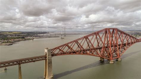 Aerial View Forth Rail Bridge Drone 8 Stock Photo - Image of bridge ...