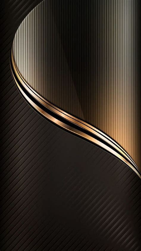 Pattern, abstract, black gold edge, HD phone wallpaper | Peakpx