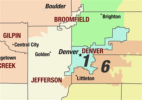 Colorado 2022 Congressional Districts Wall Map by MapShop - The Map Shop