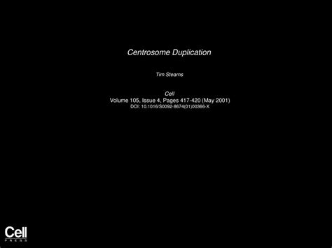 Centrosome Duplication - ppt download