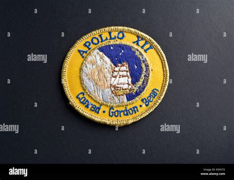 NASA Apollo 12 mission patch. Embroidered mission patch Stock Photo - Alamy