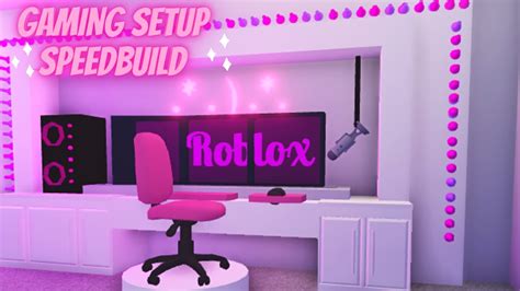 GAMING SETUP with WORKING LED LIGHTS ♡ Adopt Me Roblox - YouTube