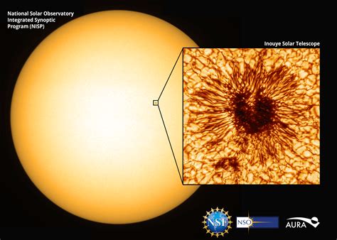 Inouye Solar Telescope Releases First Image of a Sunspot - NSO - National Solar Observatory