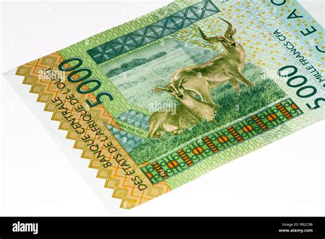 5000 CFA franc bank note. CFA franc is used in 14 African countries Stock Photo - Alamy