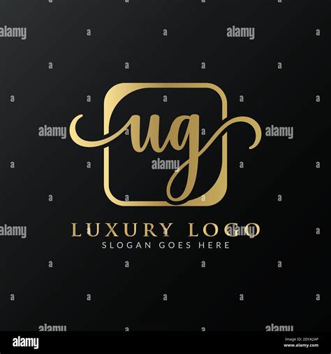 Initial UG letter Logo Design vector Template. Abstract Luxury Letter ...