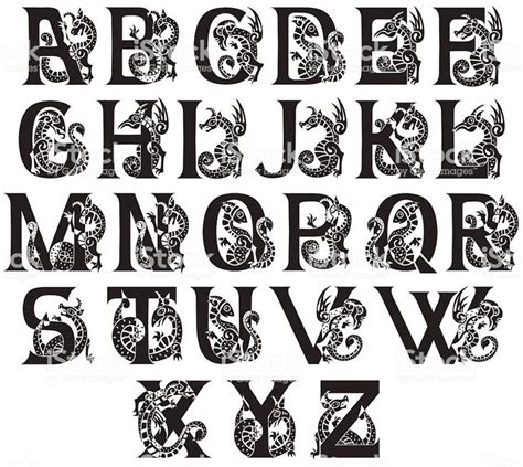 medieval alphabet royalty-free medieval alphabet stock vector art & more images of celtic style ...