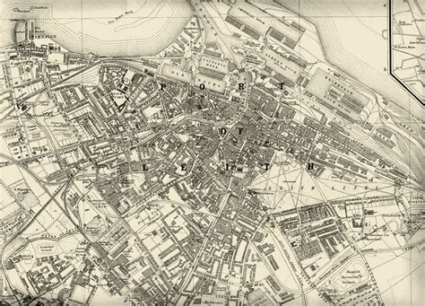 Map of Edinburgh and Leith, 1925 | Edinburgh, Edinburgh scotland ...