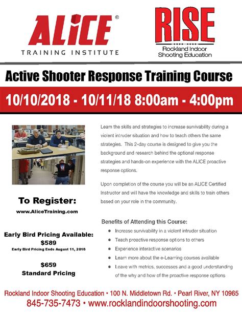 ALICE Active Shooter Response Training Course - R.I.S.E.